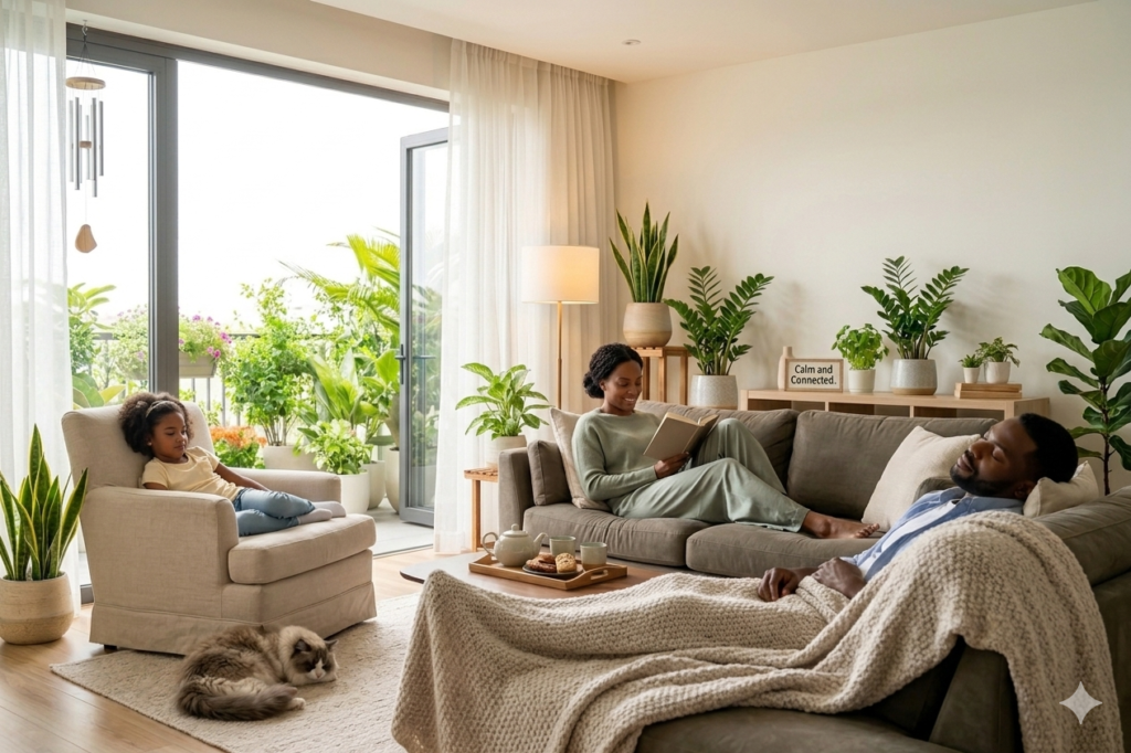 relaxing healthier home environment