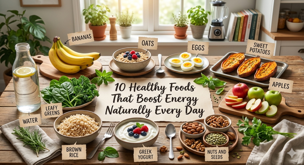 healthy foods that boost energy naturally every day