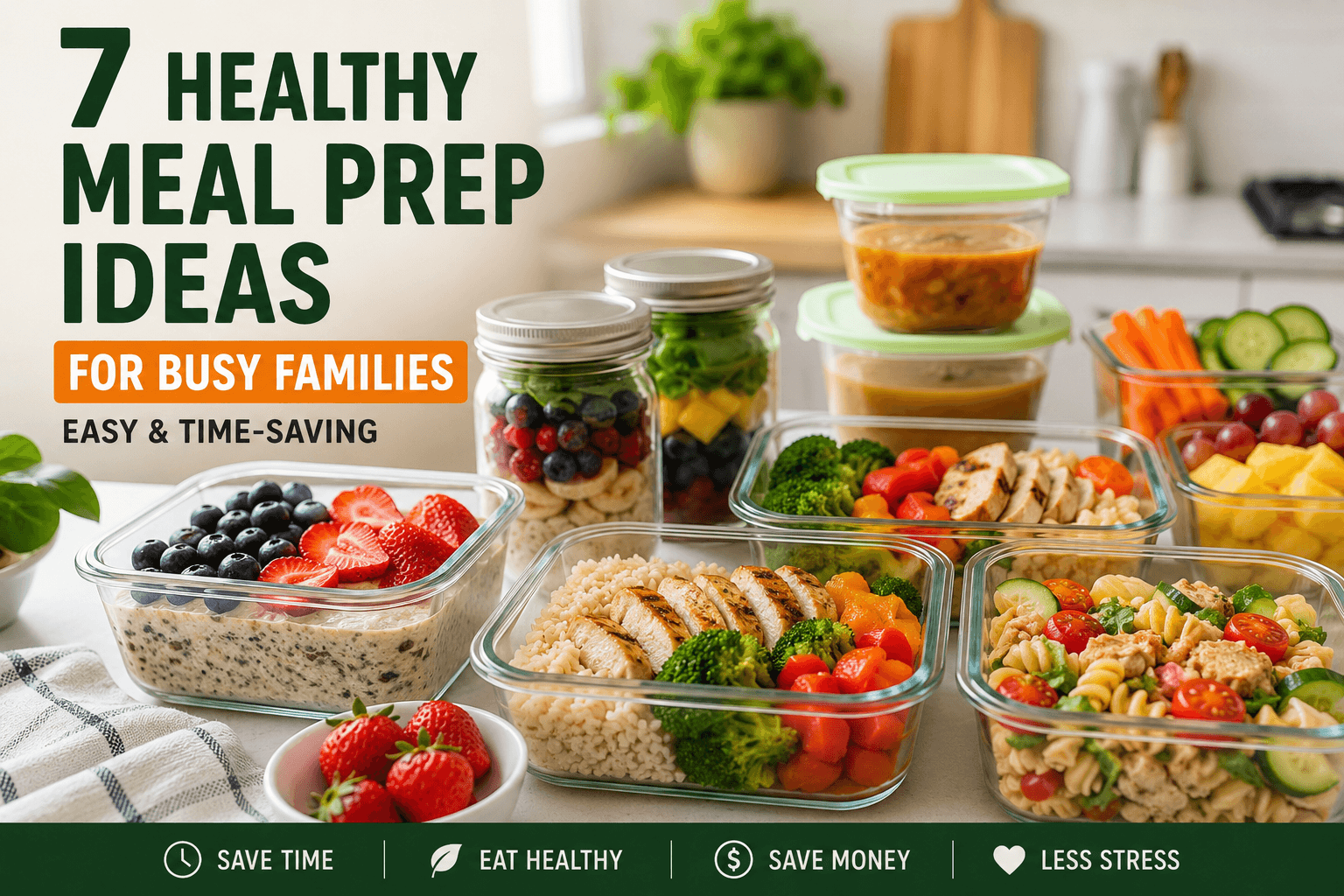 7 Healthy Meal Prep Ideas for Busy Families (easy & Time-Saving)