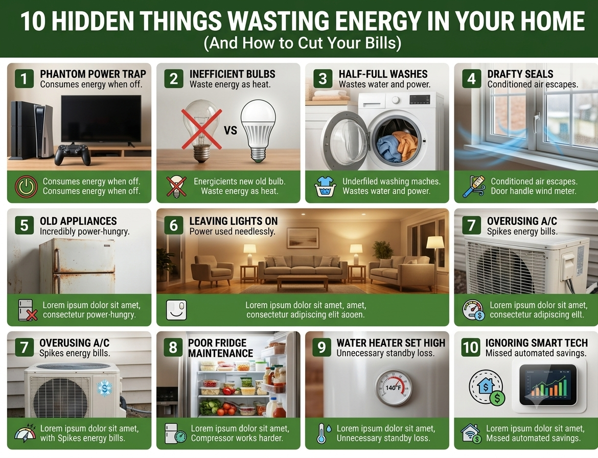 10 Things in Your Home That Could Be Wasting Energy and Increasing Your Bills